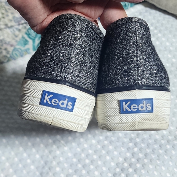 KEDS EUC WOMEN'S SZ 9 TRIPLE DECKER METALLIC FASHION SNEAKERS SHOES - Picture 6 of 9